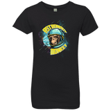 T-Shirts Black / YXS ASTRONAUT MONKEY Girls Premium T-Shirt