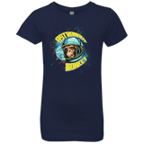 T-Shirts Midnight Navy / YXS ASTRONAUT MONKEY Girls Premium T-Shirt
