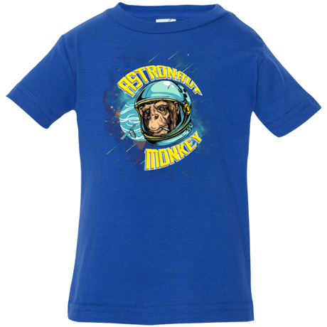 T-Shirts Royal / 6 Months ASTRONAUT MONKEY Infant Premium T-Shirt