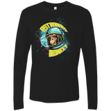 T-Shirts Black / Small ASTRONAUT MONKEY Men's Premium Long Sleeve