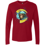 T-Shirts Cardinal / Small ASTRONAUT MONKEY Men's Premium Long Sleeve