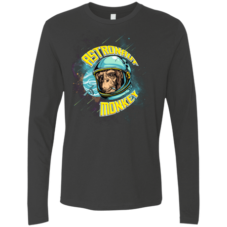 T-Shirts Heavy Metal / Small ASTRONAUT MONKEY Men's Premium Long Sleeve