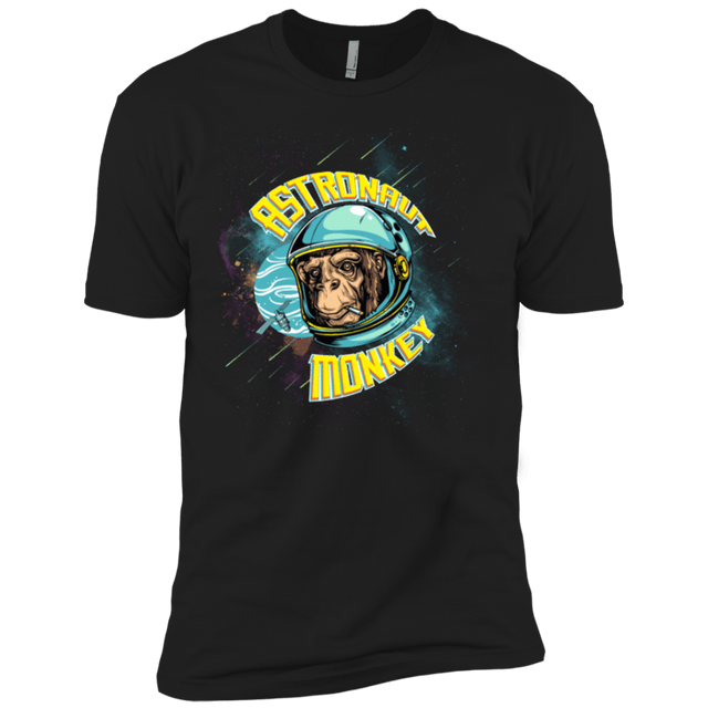 T-Shirts Black / X-Small ASTRONAUT MONKEY Men's Premium T-Shirt