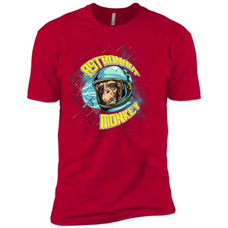 T-Shirts Red / X-Small ASTRONAUT MONKEY Men's Premium T-Shirt