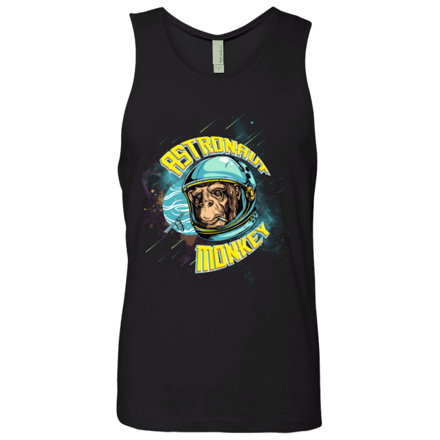 T-Shirts Black / Small ASTRONAUT MONKEY Men's Premium Tank Top