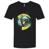 T-Shirts Black / X-Small ASTRONAUT MONKEY Men's Premium V-Neck
