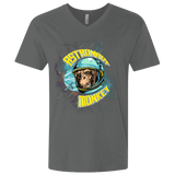 T-Shirts Heavy Metal / X-Small ASTRONAUT MONKEY Men's Premium V-Neck