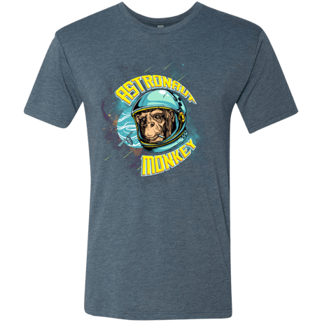 T-Shirts Indigo / Small ASTRONAUT MONKEY Men's Triblend T-Shirt