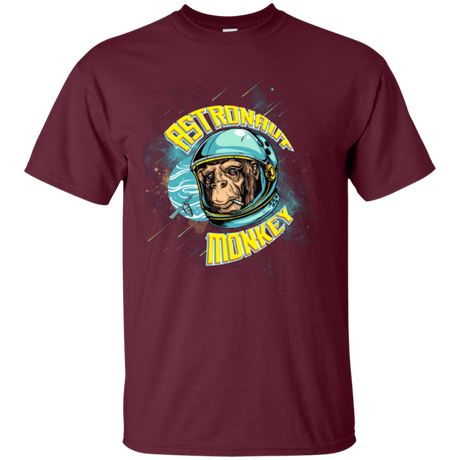 T-Shirts Maroon / Small ASTRONAUT MONKEY T-Shirt