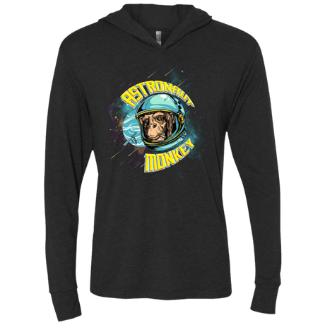 T-Shirts Vintage Black / X-Small ASTRONAUT MONKEY Triblend Long Sleeve Hoodie Tee