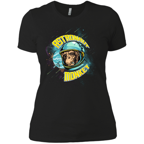T-Shirts Black / X-Small ASTRONAUT MONKEY Women's Premium T-Shirt
