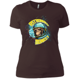 T-Shirts Dark Chocolate / X-Small ASTRONAUT MONKEY Women's Premium T-Shirt
