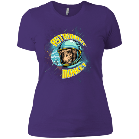 T-Shirts Purple / X-Small ASTRONAUT MONKEY Women's Premium T-Shirt