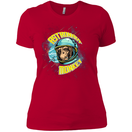 T-Shirts Red / X-Small ASTRONAUT MONKEY Women's Premium T-Shirt