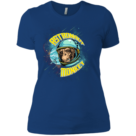 T-Shirts Royal / X-Small ASTRONAUT MONKEY Women's Premium T-Shirt