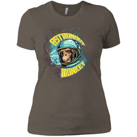 T-Shirts Warm Grey / X-Small ASTRONAUT MONKEY Women's Premium T-Shirt