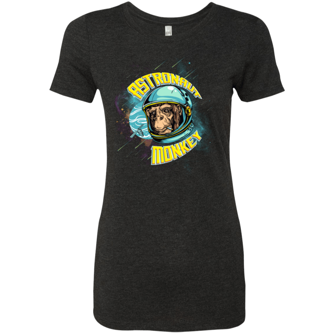 T-Shirts Vintage Black / Small ASTRONAUT MONKEY Women's Triblend T-Shirt