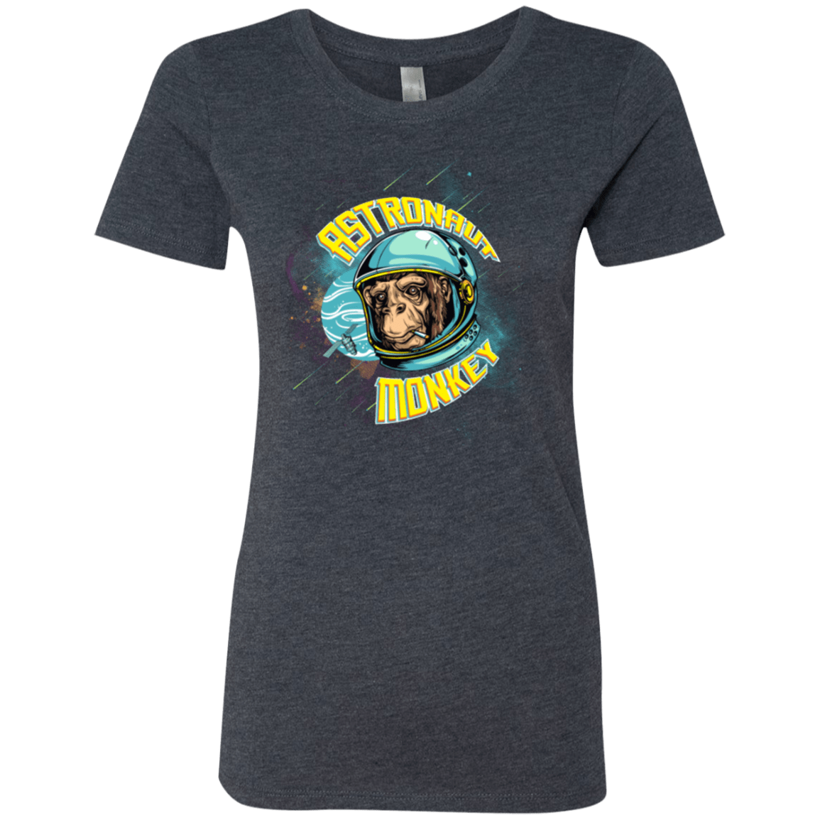 T-Shirts Vintage Navy / Small ASTRONAUT MONKEY Women's Triblend T-Shirt