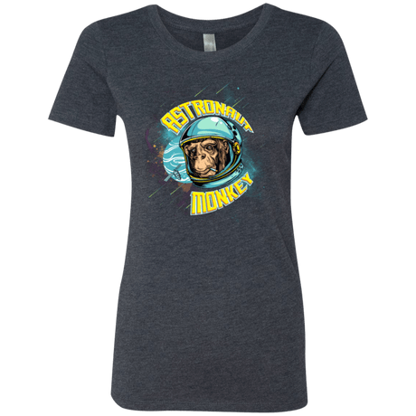 T-Shirts Vintage Navy / Small ASTRONAUT MONKEY Women's Triblend T-Shirt