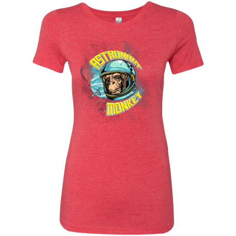 T-Shirts Vintage Red / Small ASTRONAUT MONKEY Women's Triblend T-Shirt
