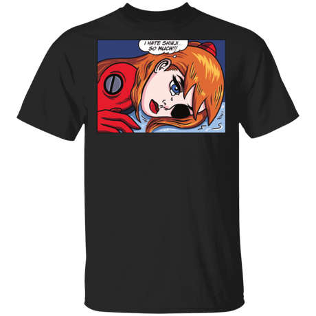 T-Shirts Black / S Asuka Langley Pop Art T-Shirt