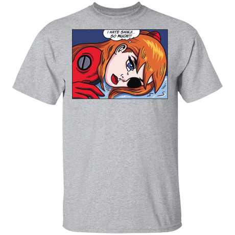 T-Shirts Sport Grey / S Asuka Langley Pop Art T-Shirt