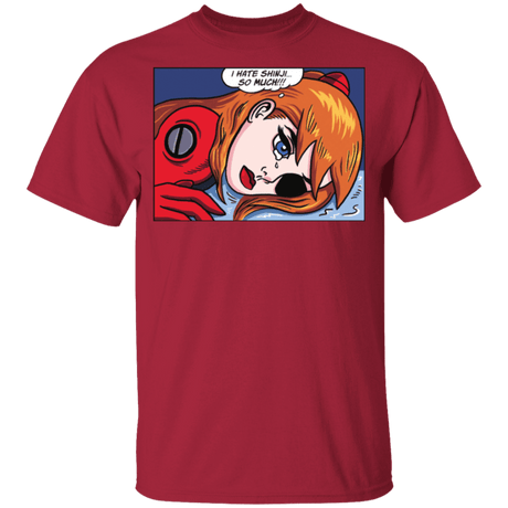 T-Shirts Cardinal / YXS Asuka Langley Pop Art Youth T-Shirt
