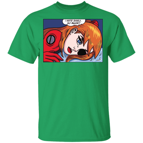 T-Shirts Irish Green / YXS Asuka Langley Pop Art Youth T-Shirt
