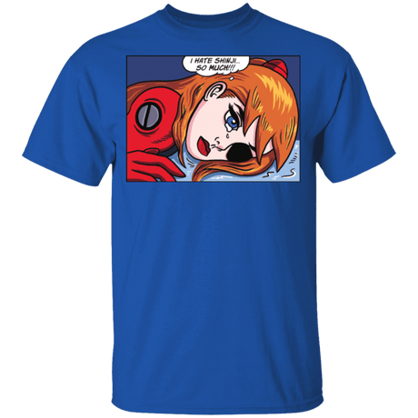 T-Shirts Royal / YXS Asuka Langley Pop Art Youth T-Shirt
