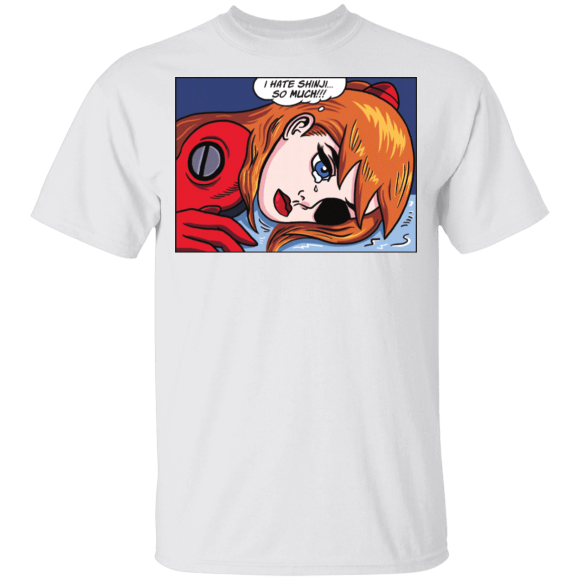 T-Shirts White / YXS Asuka Langley Pop Art Youth T-Shirt