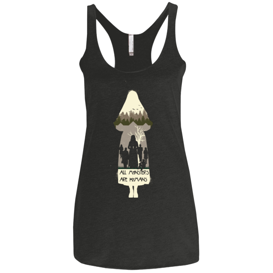 T-Shirts Vintage Black / X-Small asylum Women's Triblend Racerback Tank