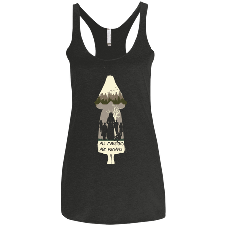 T-Shirts Vintage Black / X-Small asylum Women's Triblend Racerback Tank
