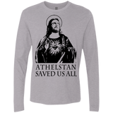 T-Shirts Heather Grey / Small Athelstan saves Men's Premium Long Sleeve