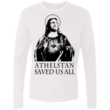 T-Shirts White / Small Athelstan saves Men's Premium Long Sleeve