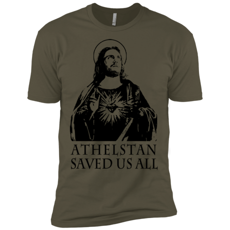 T-Shirts Military Green / X-Small Athelstan saves Men's Premium T-Shirt