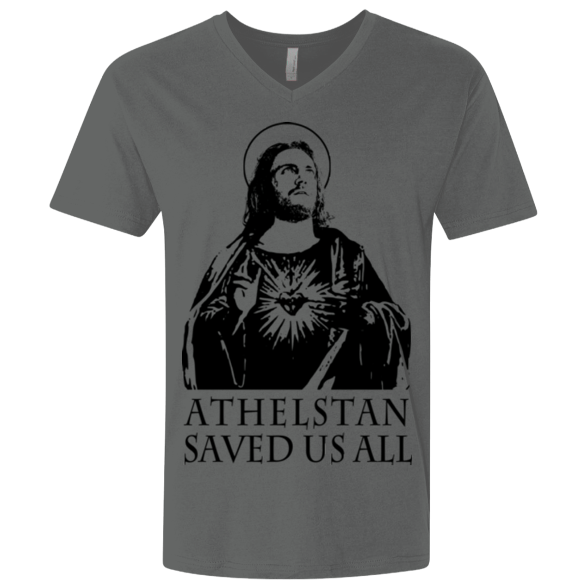 T-Shirts Heavy Metal / X-Small Athelstan saves Men's Premium V-Neck