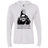 T-Shirts Heather White / X-Small Athelstan saves Triblend Long Sleeve Hoodie Tee
