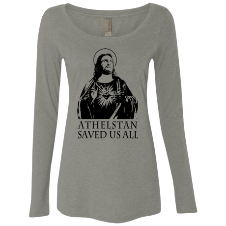 T-Shirts Venetian Grey / Small Athelstan saves Women's Triblend Long Sleeve Shirt