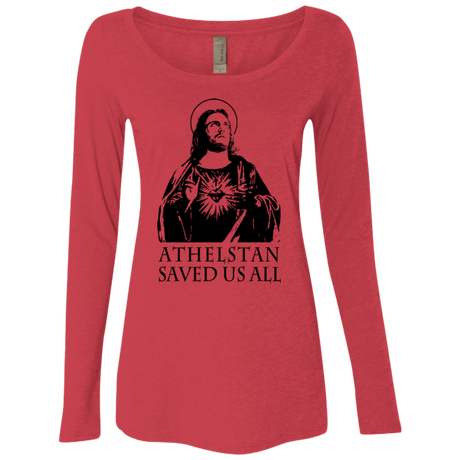 T-Shirts Vintage Red / Small Athelstan saves Women's Triblend Long Sleeve Shirt