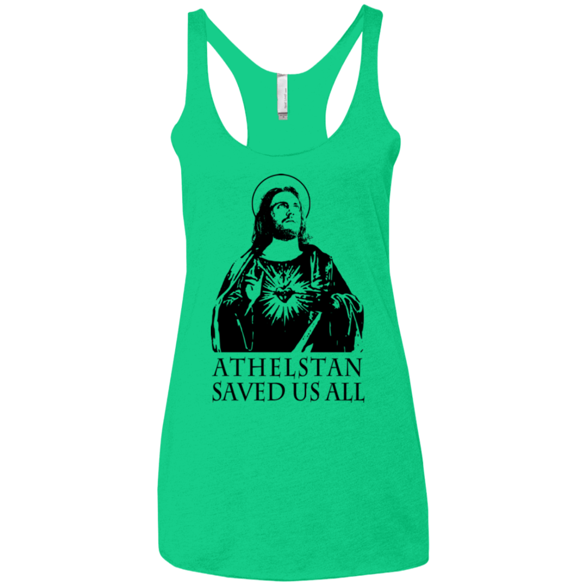 T-Shirts Envy / X-Small Athelstan saves Women's Triblend Racerback Tank