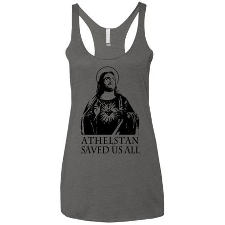T-Shirts Premium Heather / X-Small Athelstan saves Women's Triblend Racerback Tank