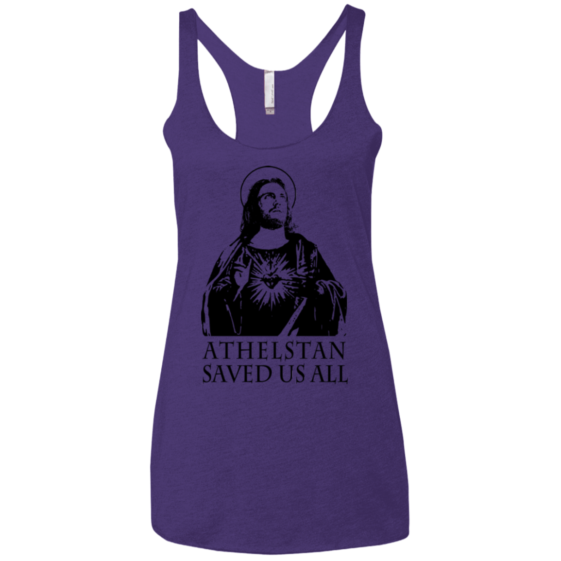 T-Shirts Purple / X-Small Athelstan saves Women's Triblend Racerback Tank