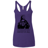 T-Shirts Purple / X-Small Athelstan saves Women's Triblend Racerback Tank