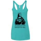 T-Shirts Tahiti Blue / X-Small Athelstan saves Women's Triblend Racerback Tank