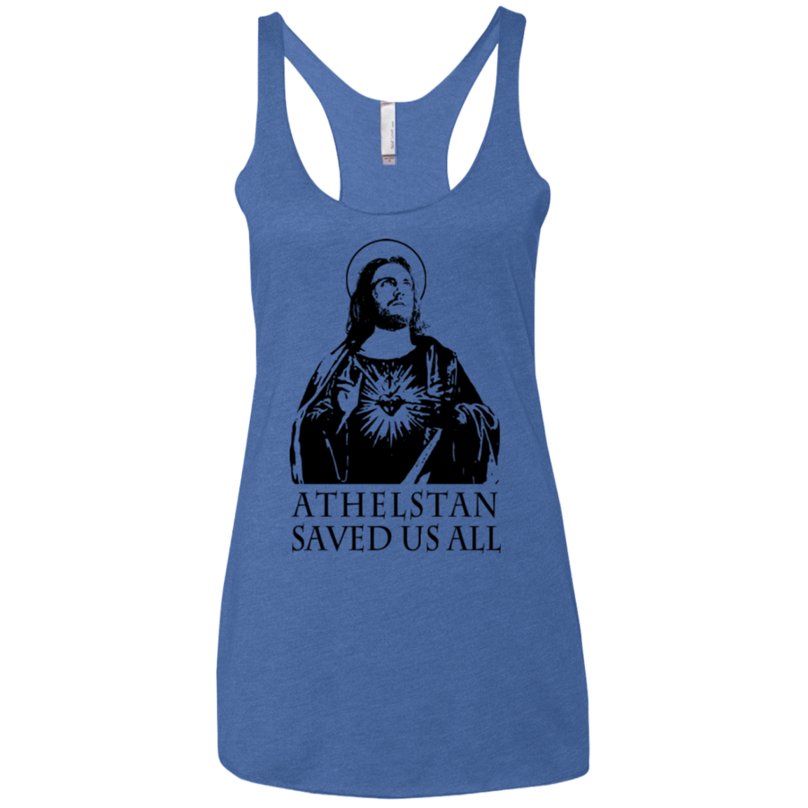 T-Shirts Vintage Royal / X-Small Athelstan saves Women's Triblend Racerback Tank