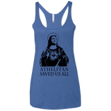 T-Shirts Vintage Royal / X-Small Athelstan saves Women's Triblend Racerback Tank
