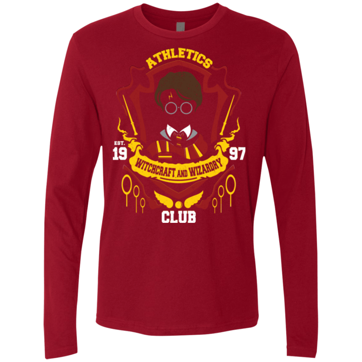 T-Shirts Cardinal / Small Athletics Club Men's Premium Long Sleeve