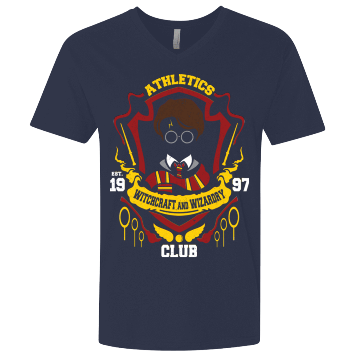 T-Shirts Midnight Navy / X-Small Athletics Club Men's Premium V-Neck