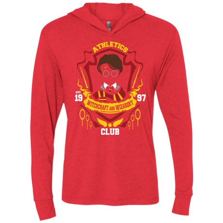 T-Shirts Vintage Red / X-Small Athletics Club Triblend Long Sleeve Hoodie Tee