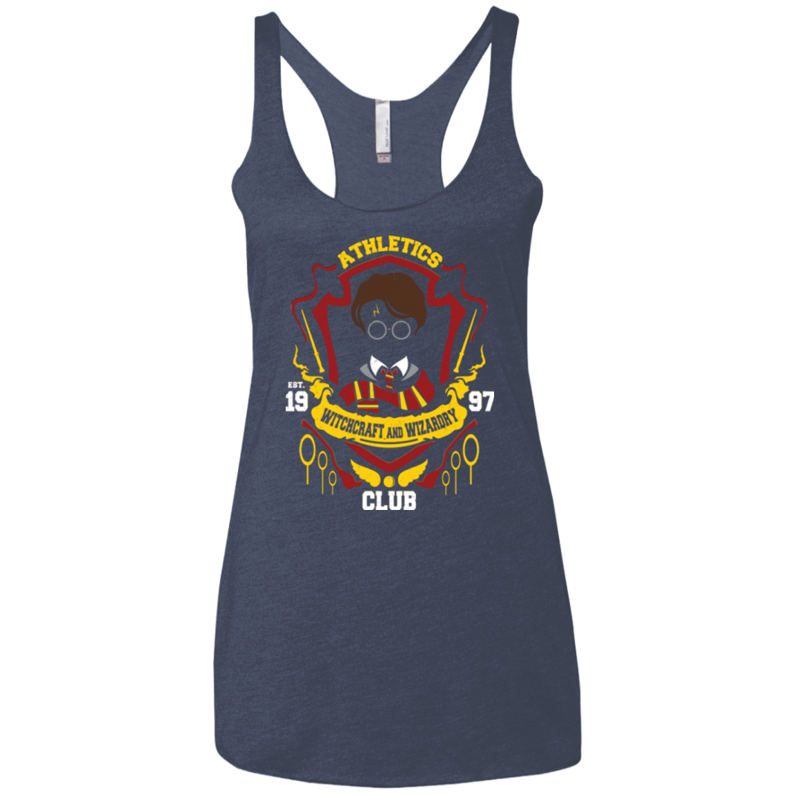 T-Shirts Vintage Navy / X-Small Athletics Club Women's Triblend Racerback Tank